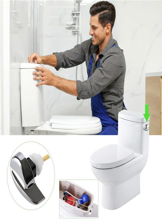 PDFans Side Mount Toilet Tank Flush Lever Handle for Toilets - Image 4