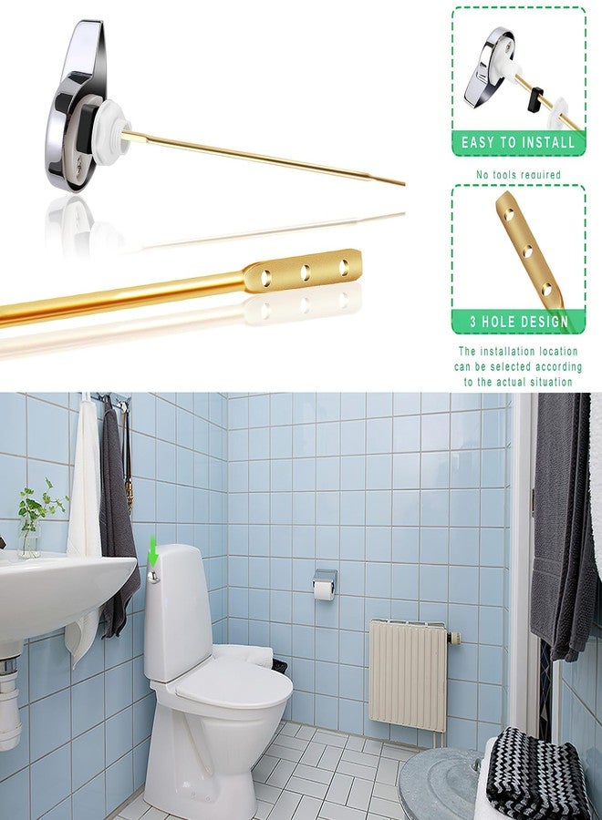 PDFans Side Mount Toilet Tank Flush Lever Handle for Toilets - Image 2