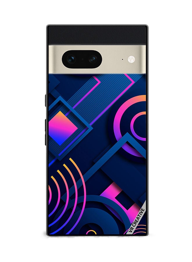 VR CREATIVE Protective Case Cover For Google Pixel 7 Abstract Design Multicolour - Image 1