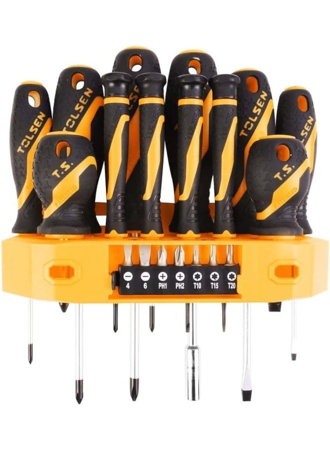 Tolsen JGO Screwdriver 19 Pieces CR-V - Image 1