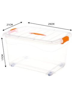 Generic Plastic Storage Boxes, Clear Stackable Containers With Lockable Lids, Clear Plastic Organizer Transparent Box Storing  - Image 2