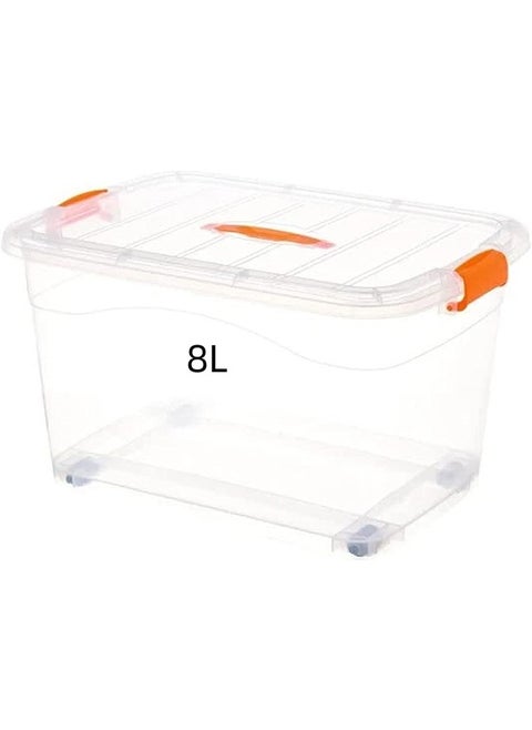 Plastic Storage Boxes, Clear Stackable Containers With Lockable Lids, Clear Plastic Organizer Transparent Box Storing