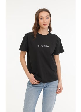 Kinetix Wl Hestıa 11Mdk403 4Fx Black Women's Short Sleeve T-Shirt  - Image 1