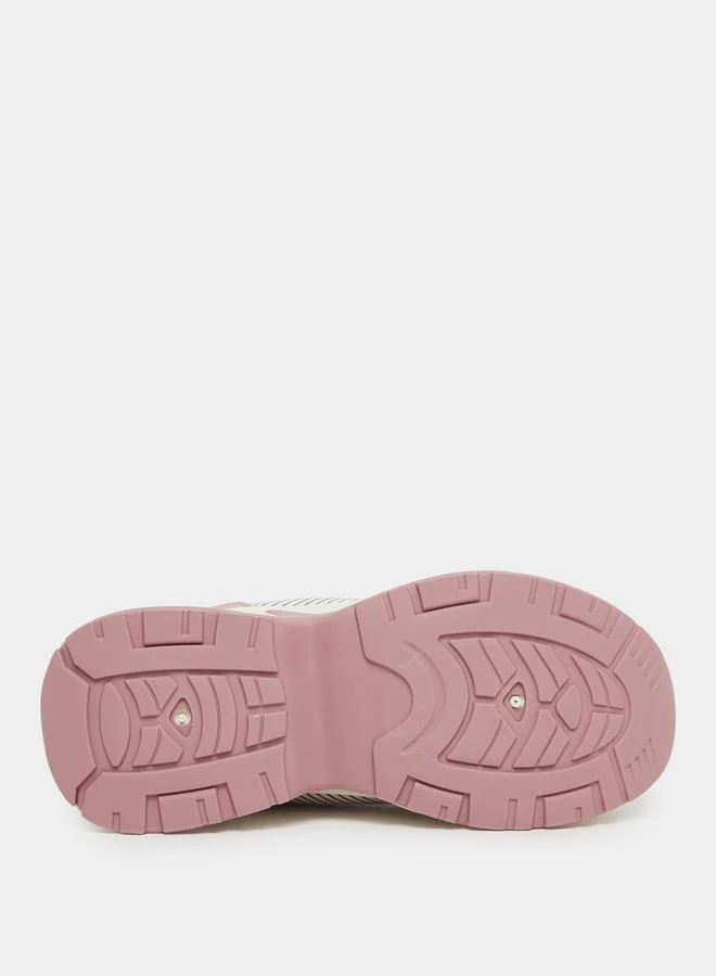 Styli Styli Panelled Lace Up Chunky Sole Sneakers