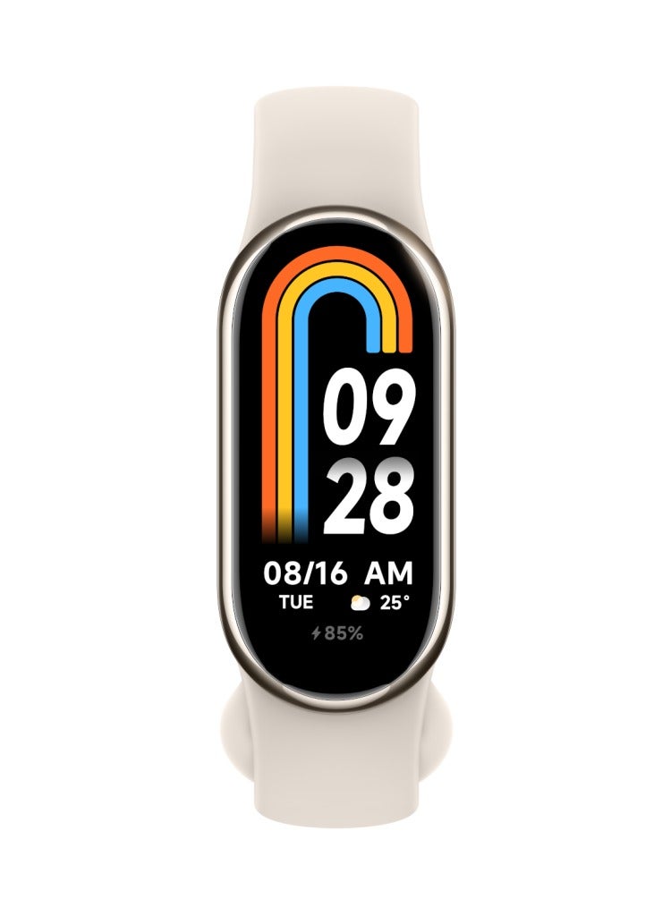 XIAOMI MI Smart Band 8 Gold, Smart Watch, Smooth Display, Up to 16 Days of Battery Life, Full Charge, Continuous Health Monitoring in 1 Hour, Professional Workout Analysis, unique gold - Image 2