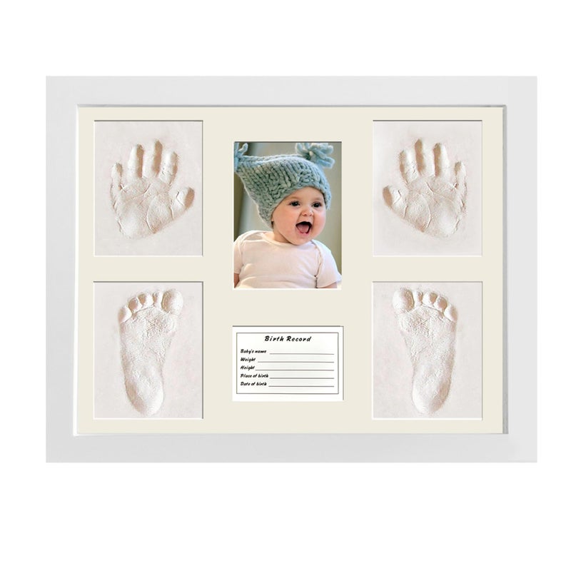 MICKYU Baby Handprint and Footprint Kit - Casting Molding Keepsake Frame - Newborn Memory Gift for Boys Girls - Image 1