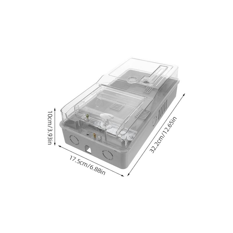 FUOYLOO Outdoor Electrical Meter Box Waterproof Household Electric Meter Protection Case with Single-Phase, Weatherproof Distribution and Connection Enclosure for Outdoor Use - Image 2