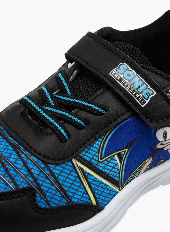 SONIC حذاء رياضي مضيء بطبعة قنفذ مع إغلاق بخطاف وحلقة - Image 4