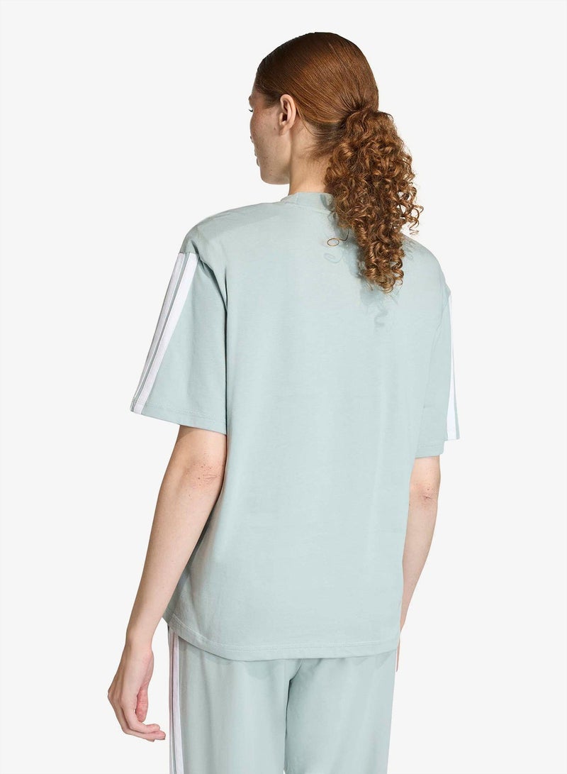 Adidas Essential 3-Stripe Boyfriend T-Shirt - Image 2