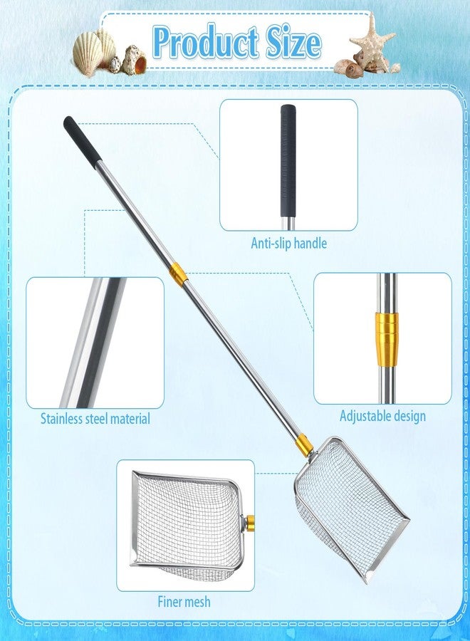 MARFOREVER 2 Pcs Shark Tooth Sifter Sand Sifter for The Beach, Sifter Sand Scoop Shell Scooper Beach Shovel Tools for Picking up Shells Rock Hunting - Image 4