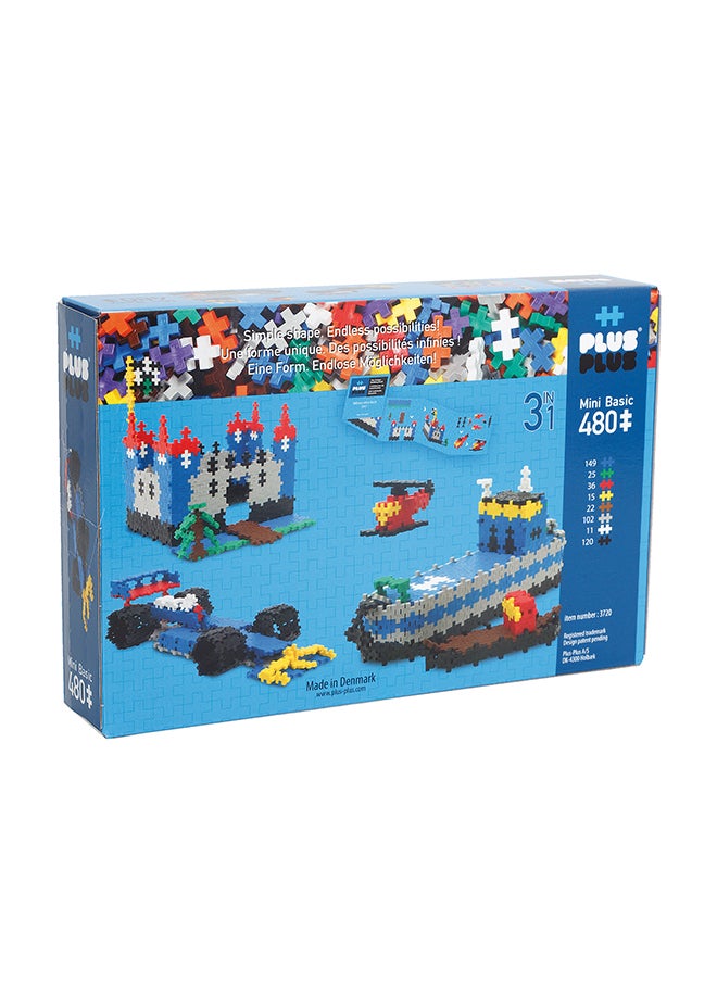 Plus-Plus Building Blocks Themed 480 Pcs 3In1 Set  - Image 2