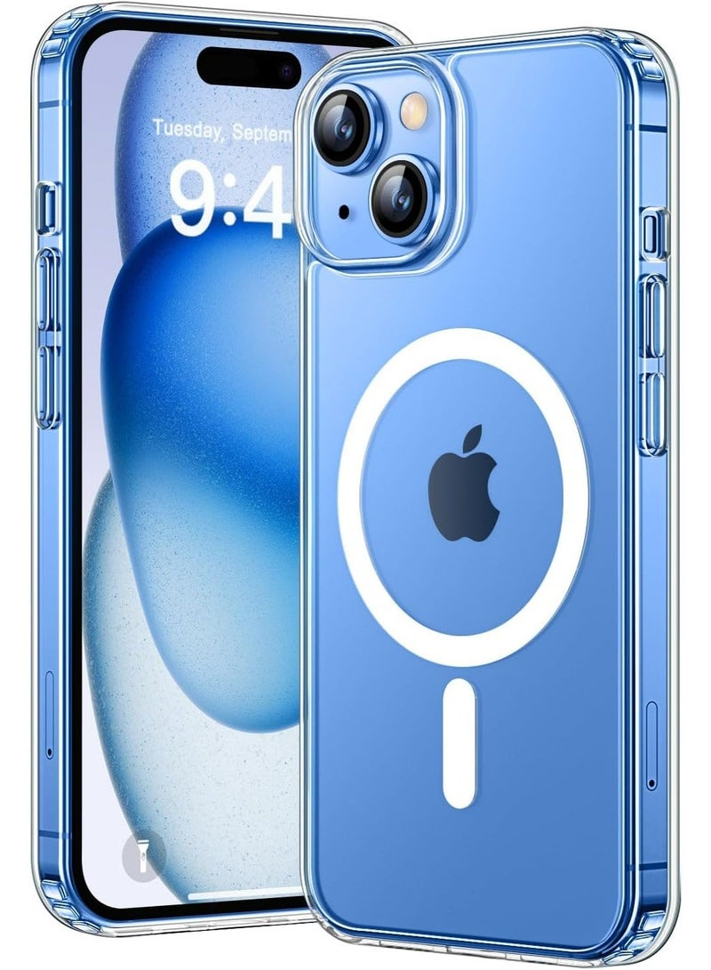 UMIXPRO Magnetic Clear Case for iPhone 15 Plus 6.7-Inch, MagSafe Compatible, Shockproof Bumper Cover - Image 1