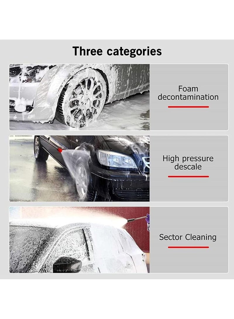 21V High-Pressure Car Washing Water Gun with Tool Box 2 Batteries & 5-Meter Hose Black - Image 5