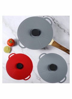 3 Pcs Silicone Pot Covers Bowl Covers Pans Round Food Covers Universal Lid Covers Replacement Kitchen Utensils for Skillet Pots Pans Cookware - pzsku/Z9A31B89AE1030B690986Z/45/_/1721131703/b56f477c-cba3-4eb0-bfc1-db525c35526a