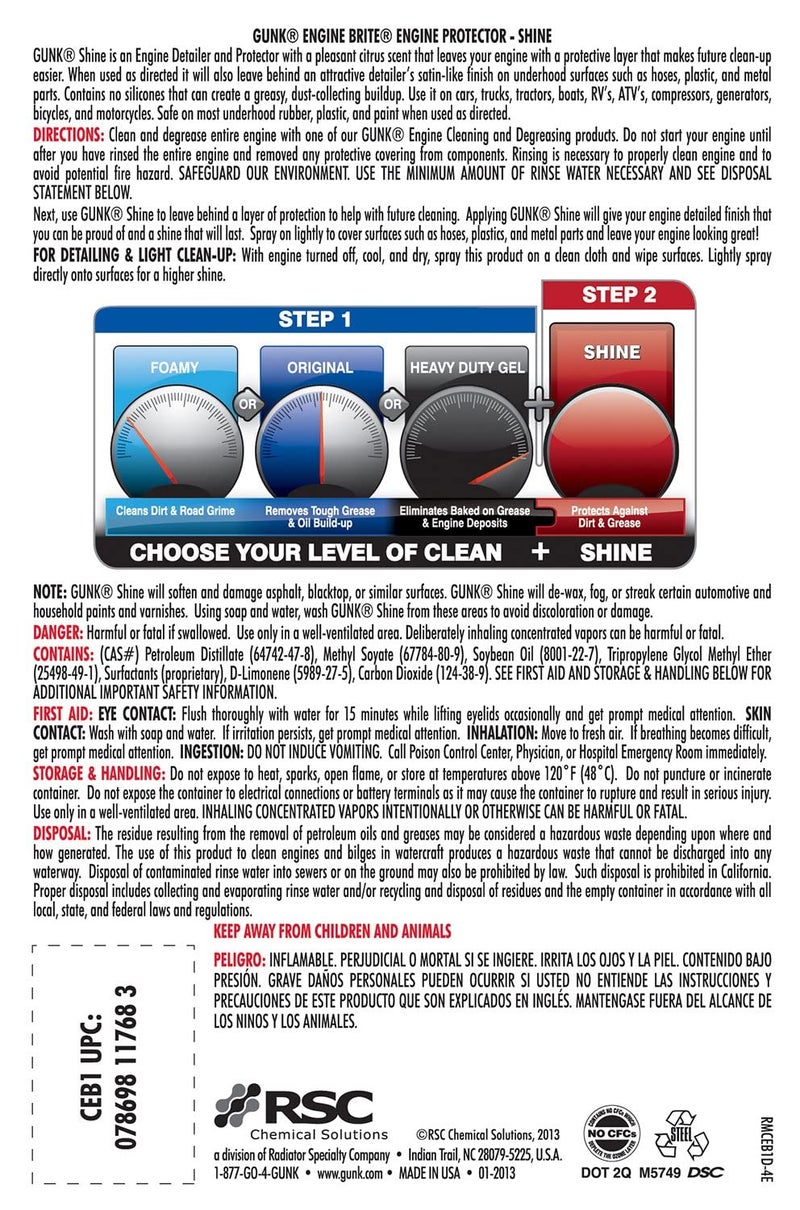 GUNK CEB1 Engine Shine Protector and Detailer, 15 Oz - Image 2