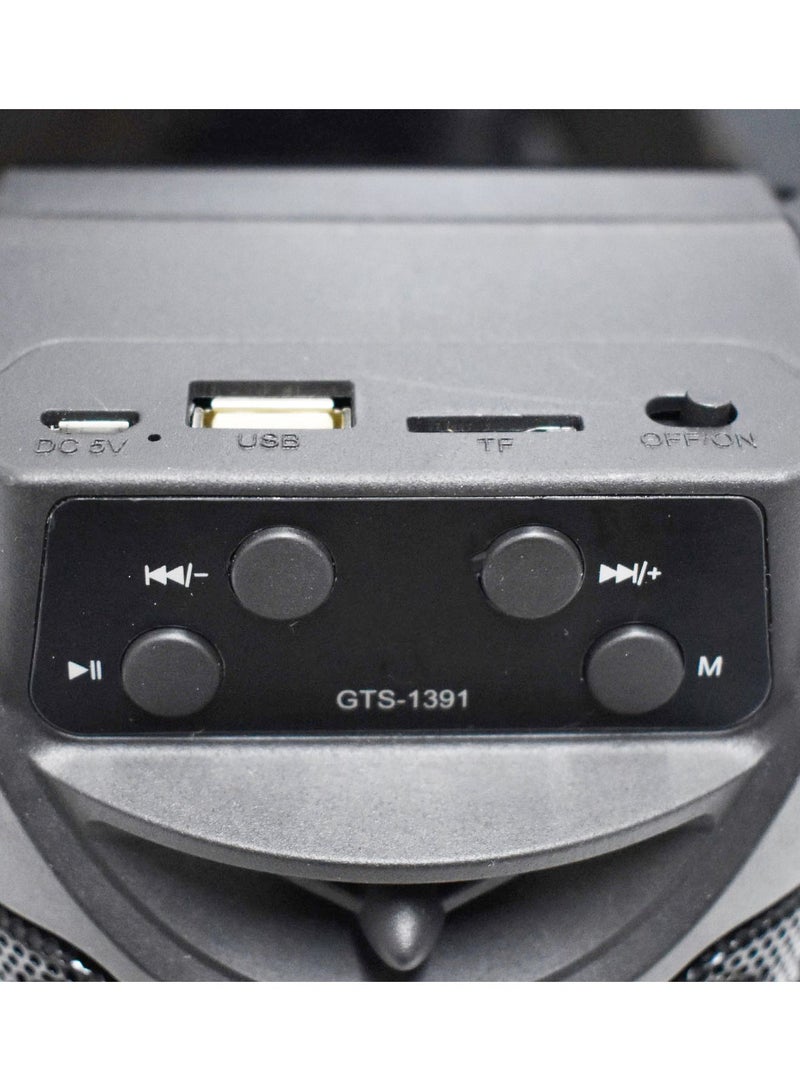 قريت نايس مكبر صوت لاسلكي يعمل بتقنية بلوتوث صوت استريو بطارية يمكن إعادة شحنها و راديو FM وذاكرة TF و مدخل USB - Image 2