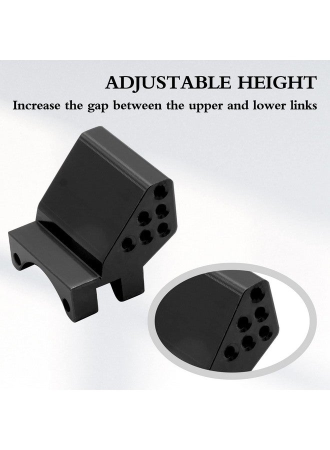 OGUNKE Ogrc Adjustable Height Rear Axle Truss Upper Link Mount Aluminum Alloy Link Bracket For Axial Scx24 C10 Jlu Gladiator Bronco Upgrade Part (Black) - Image 3