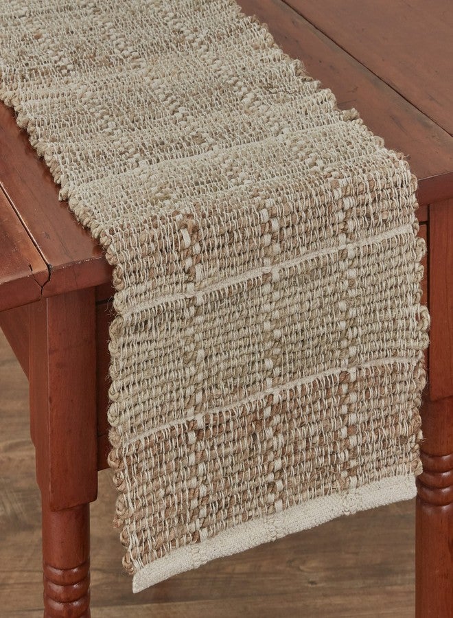 Park Designs Park Designs Beige Sand Origins Table Runner 13" X 36", Reversible Thick Woven Rustic Tabletop Mat for Country Table Centerpiece & Neutral Farmhouse Home Decor - Image 2