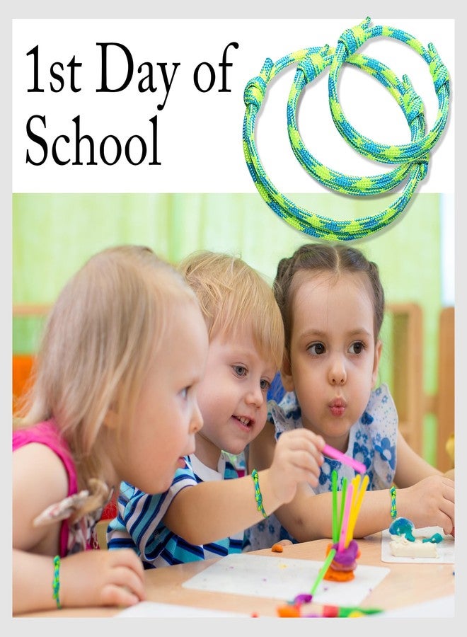 DAYANEY 3Pcs First Day of School Bracelet, Mother Son Bracelets Back to School Gifts for Boys First Day of Kindergarten Bracelet on the First Days of Preschool Bracelets for Mom Daughter - Image 2