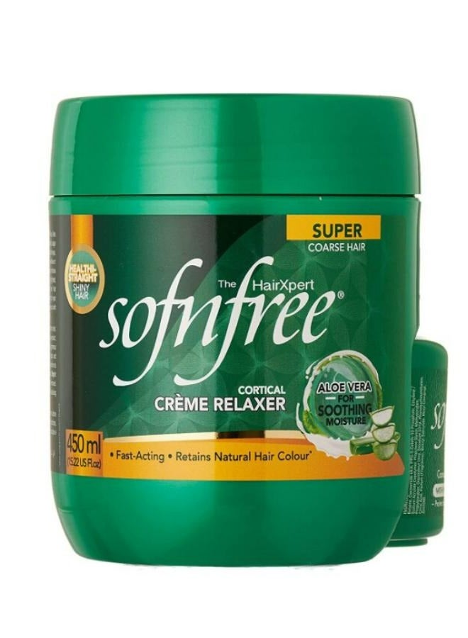 Sofn'free Corticol Creme Relaxer SUPER 450 ML + 60ml Neutralising Shampoo - Image 1