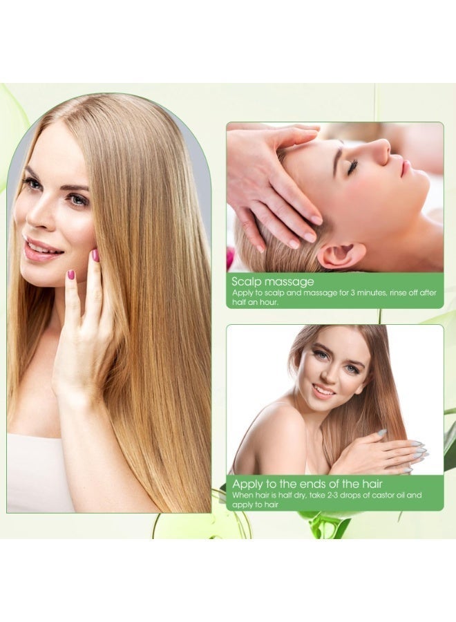 ميلاو زيت الخروع الأسود الجامايكي، 2 أونصة سائلة في زجاجة عضوية معصورة على البارد، زيت خروع عضوي نقي 100% للمعصورة على البارد مناسب لنمو الشعر والرموش والحواجب، يرمم فروة الرأس، البشرة والأظافر (60 مل) - Image 4