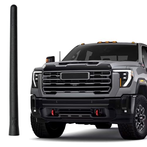 AntennaMastsRus - The Original 6 3/4 INCH is Compatible with GMC Sierra 2500 (2020-2025) - Car Wash Proof Short Rubber Antenna - Reception Guaranteed - German Engineered - Internal Copper Coil - Image 1