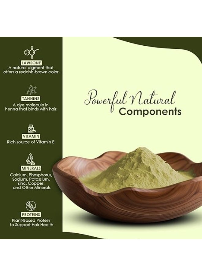 minature Mi Nature Pure Henna Mehndi Powder 227g| Naturally Plant-based sourced Henna for Hair Coloring & Care |Herbal Hair care | No added Preservatives - Image 3