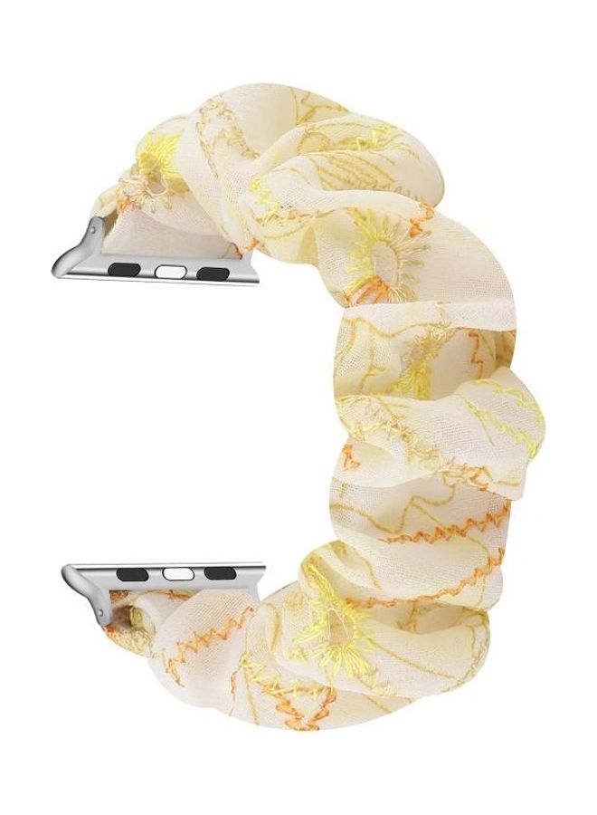 NIBEMINENT Fabric Hair Ring Replacement Strap Watchband For Apple Multicolour - Image 1