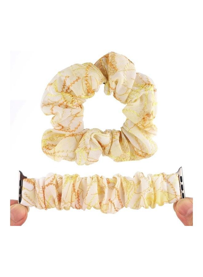 NIBEMINENT Fabric Hair Ring Replacement Strap Watchband For Apple Multicolour - Image 5