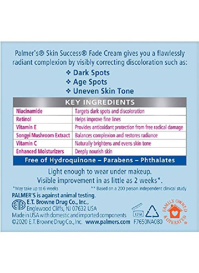 PALMER'S - Skin Success Antidark Spot Fade Cream For Dry Skin, 2.7 Ounce - Image 1