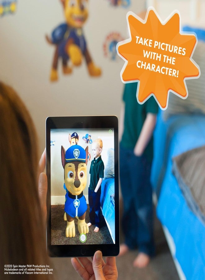 Wall Palz Nickelodeon Paw Patrol Wall Decal - 24" Chase Wall Stickers for Bedroom with 3D Augmented Reality Interaction - Paw Patrol Wall Decor - Image 5