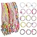 obmwang 30Pcs Princess Necklace Bracelet Set Teenager Costume Jewelry Play Jewelry for Women Dress Up Pretend Play Party Favors - Image 3