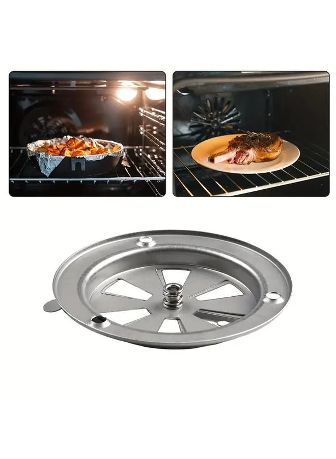 Stainless Steel BBQ Grill Exhaust Vent Airflow Control Damper Quiet Ventilation Cover 1pc - Image 3