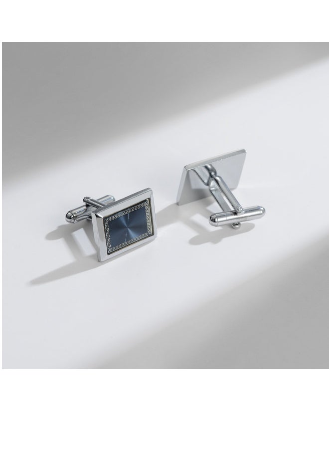 Vintage Patch Copper Cufflinks, Gold-Plated Chrome-Plated Cufflinks For Men's Suits, Business Formal Shirts And Accessories  - Image 1