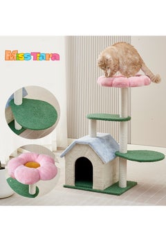 Cat Tree Tower, Cat Condo, Cat Scratching Post , with 12mm Thick Wood Pink Flower , Cat Activity Centre with Scratching Post Cat beds Cat climbing Tree For All Seasons - pzsku/Z9A324AA73AB7CCBE185EZ/45/_/1716112161/531977c4-cc20-4883-a171-48b18cb0fecf