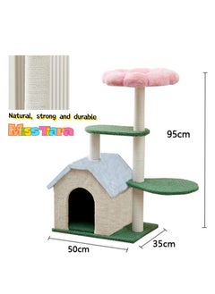 Cat Tree Tower, Cat Condo, Cat Scratching Post , with 12mm Thick Wood Pink Flower , Cat Activity Centre with Scratching Post Cat beds Cat climbing Tree For All Seasons - pzsku/Z9A324AA73AB7CCBE185EZ/45/_/1716112181/f2cbc197-ad1d-41e9-9591-2a5d8ae657f7