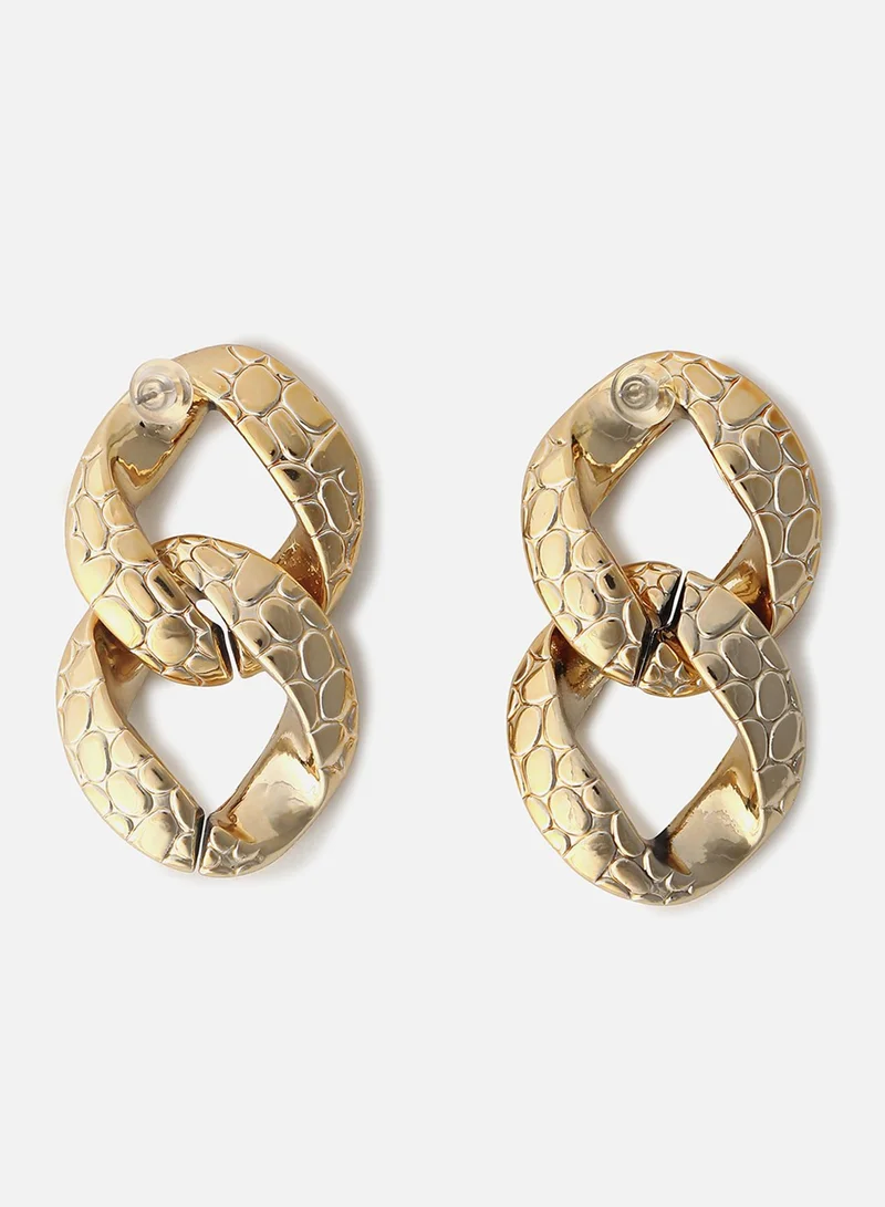 سوهي حلق مصمم مطلي بالذهب