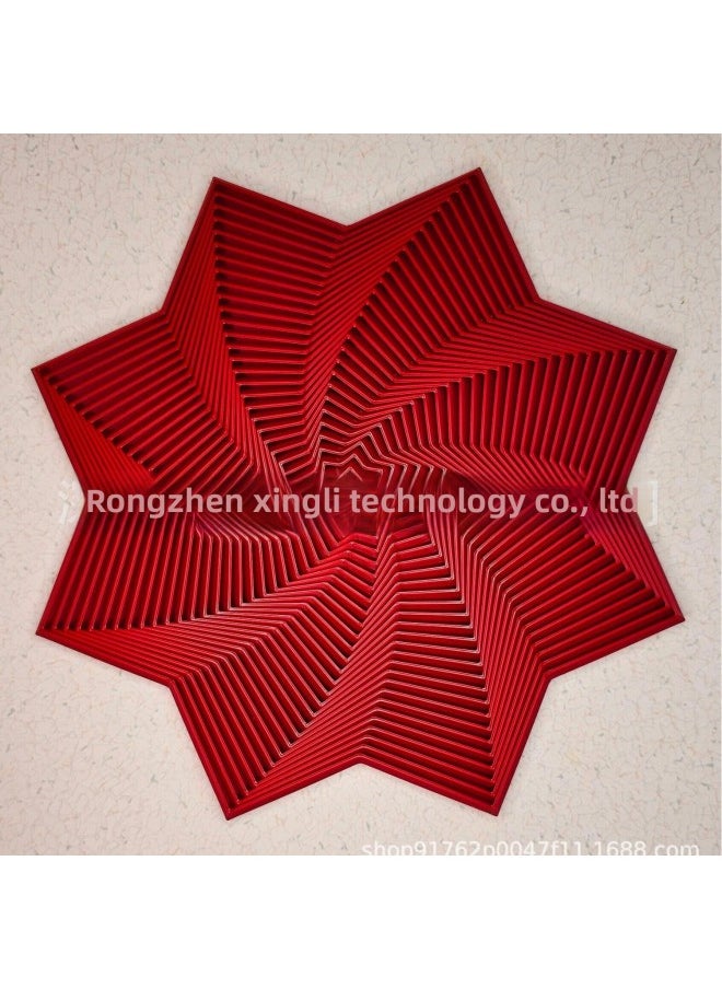 null - Trend Personality 3D Printing Fractal Fidget Star Octagon Fidgety Toy-Color:Blue - Image 1