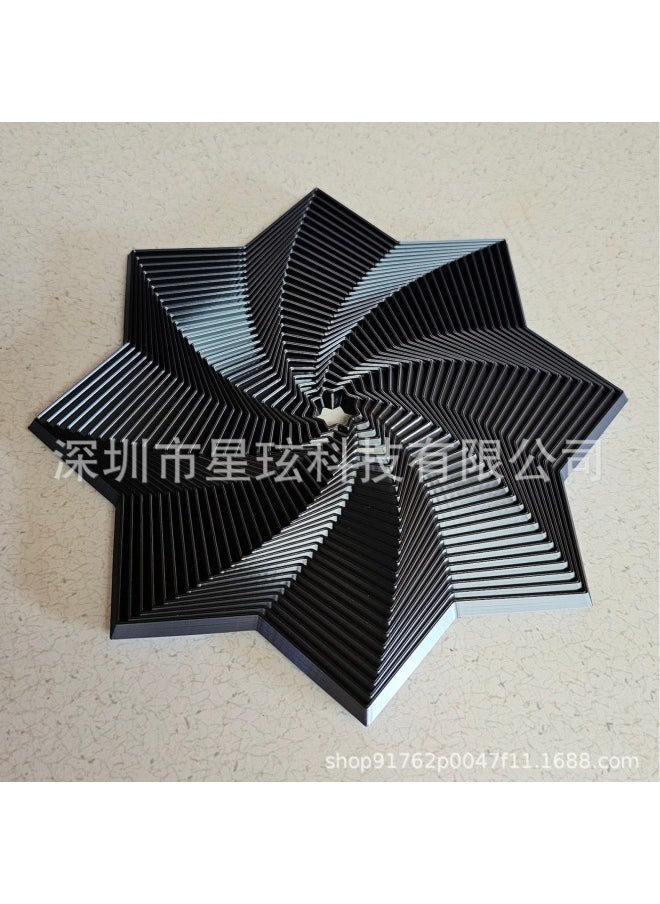 null - Trend Personality 3D Printing Fractal Fidget Star Octagon Fidgety Toy-Color:Blue - Image 1