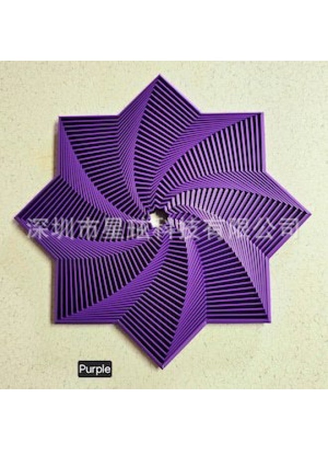 null - Trend Personality 3D Printing Fractal Fidget Star Octagon Fidgety Toy-Color:Blue - Image 1