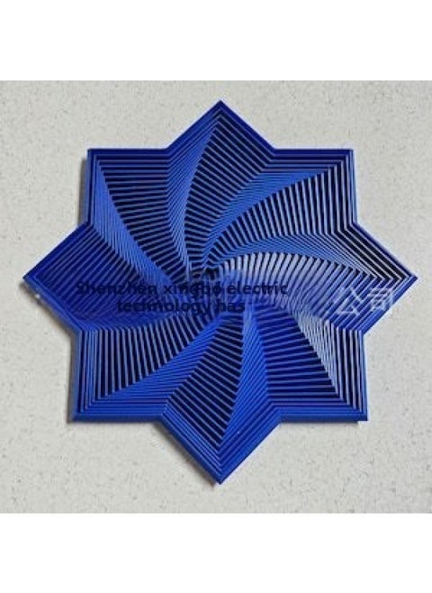 Trend Personality 3D Printing Fractal Fidget Star Octagon Fidgety Toy-Color:Blue