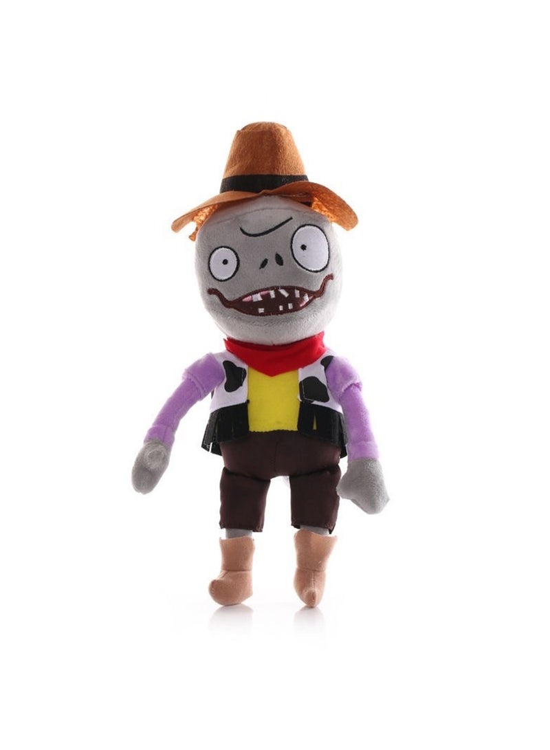دمية رعاة البقر الصغيرة الناعمة مقاس 12 بوصة من سلسلة Plants Vs. Zombies، لعبة قطيفة، هدية مثالية للأولاد والبنات - Image 1