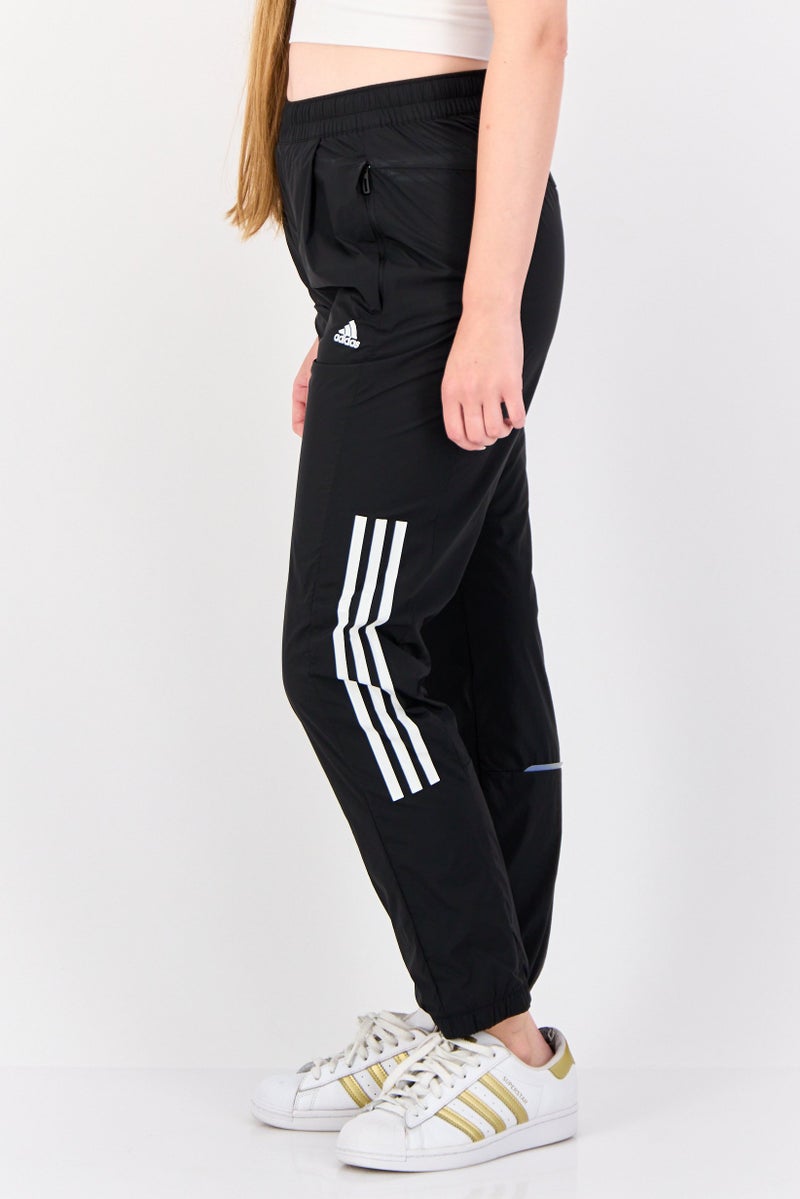 Adidas Women Sportswear Fit Drawstring Training Track Pants, Black - Image 2