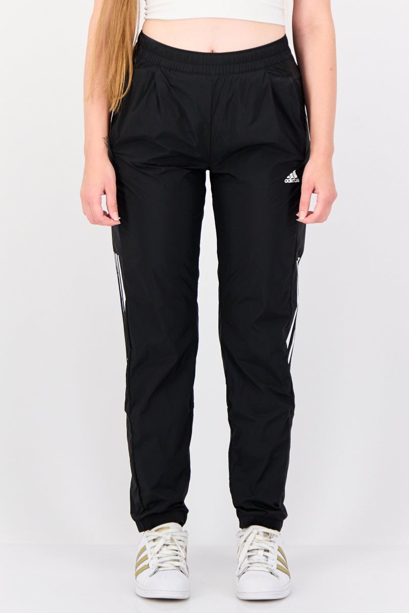 Adidas Women Sportswear Fit Drawstring Training Track Pants, Black - Image 1