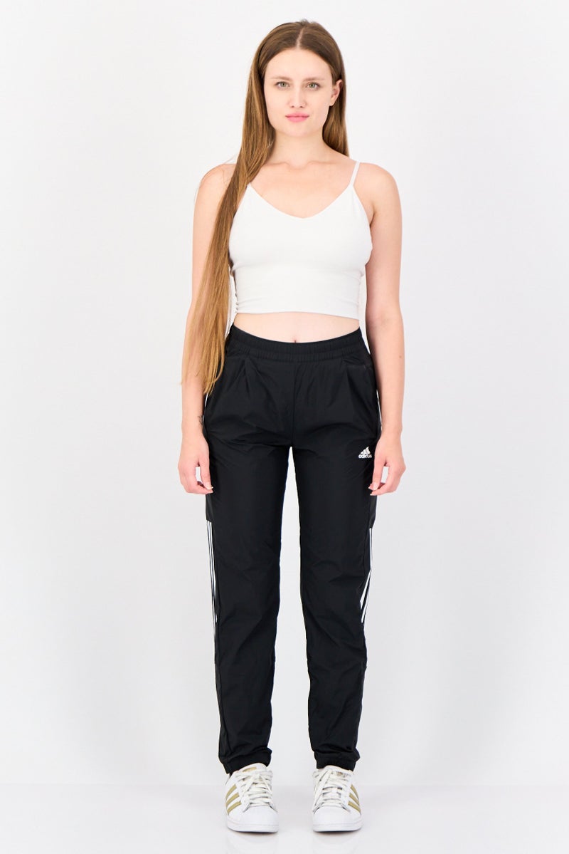 Adidas Women Sportswear Fit Drawstring Training Track Pants, Black - Image 4
