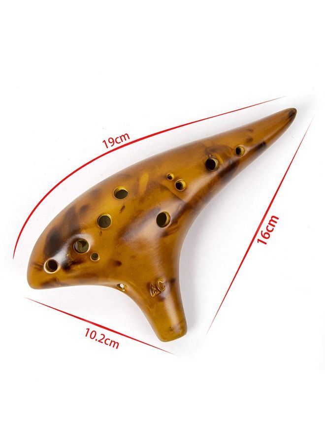 Generic Ocarina, 12 Holes Alto C Tone With Bag Strap Instruction  - Image 2