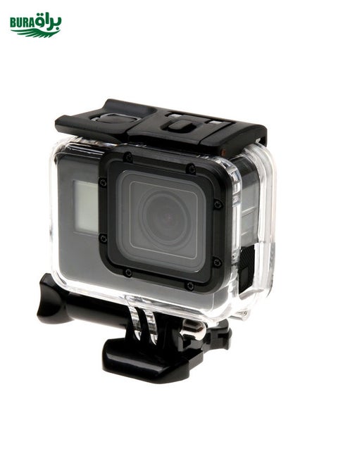 For GoPro HERO6 /5 Skeleton Housing Protective Case + Hollow Back Cover with Buckle Basic Mount & Screw, No Need to Disassemble Lens