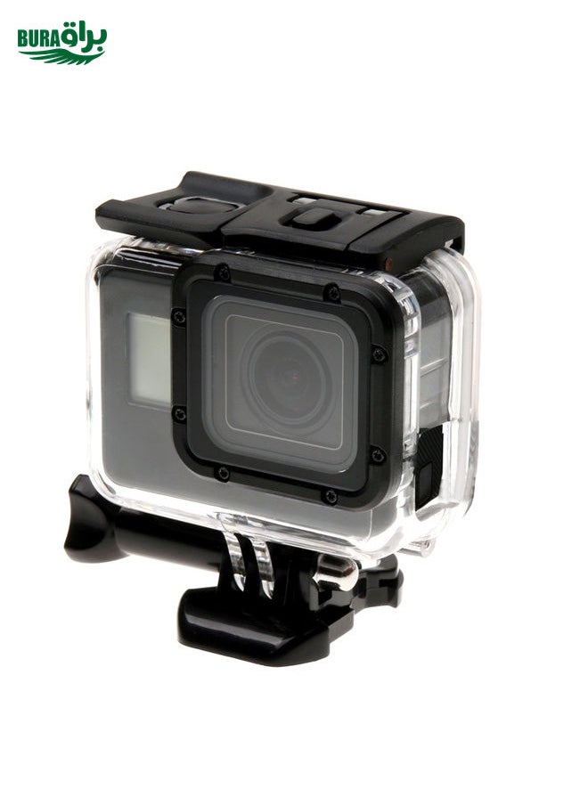 For GoPro HERO6 /5 Skeleton Housing Protective Case + Hollow Back Cover with Buckle Basic Mount & Screw, No Need to Disassemble Lens