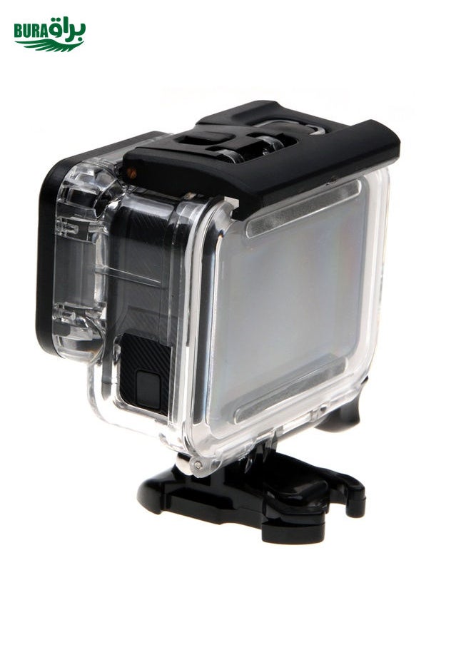 For GoPro HERO6 /5 Skeleton Housing Protective Case + Hollow Back Cover with Buckle Basic Mount & Screw, No Need to Disassemble Lens