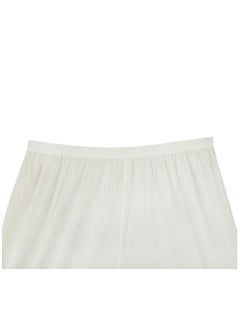 City Rose 3- Pieces Soft inner Short Trousers Silk 100% with Elasticised Waistband Women Off White  - Image 4